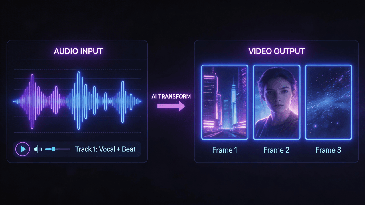 Create a Music Video from a Song with AI workflow artwork